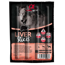 Ласощі для собак Alpha Spirit Liver Sticks for Dog з печінкою 10 г ЦІНА ЗА 1 ШТ as5106401