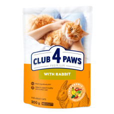 Сухий корм для котів Club 4 Paws with Rabbit із кроликом 300 г B4610301
