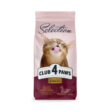 Сухий корм для котів Club 4 Paws Selection з качкою та овочами 1.5 кг B4671201
