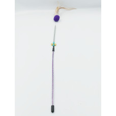 Игрушка для котов удочка Перья с шариком и пружиной 6109