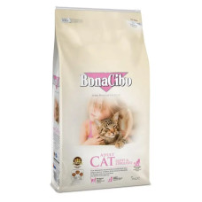 Сухой корм для стерилизованных котов BonaCibo Adult Cat Light&Sterilized с курицей, анчоусами и рисом 5 кг BC405680