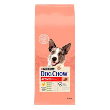 Сухой корм для взрослых собак Dog Chow Active Adult со вкусом курицы 14 кг 12362214