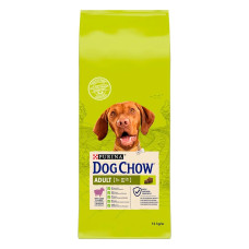 Сухой корм для взрослых собак Dog Chow Adult Lamb со вкусом ягненка 14 кг 12362022