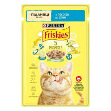 Влажный корм для взрослых котов Friskies с лососем в подливе 85 г 12554756