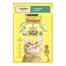 Влажный корм для взрослых котов Friskies с уткой в подливе 85 г 12554758