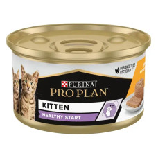 Вологий корм для кошенят Purina Pro Plan Kitten Healthy Start мус з куркою 85 г 12514066