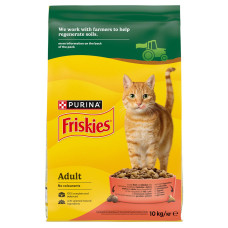 Сухой корм для котов Friskies Adult с курицей и овощами 10 кг 12460692