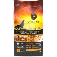 Сухий корм для дорослих собак великих порід Ambrosia Grain Free Dog Adult Chicken & Fresh Salmon з куркою та свіжим лососем 2 кг 1305587