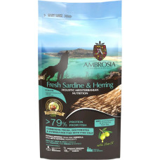 Сухий корм для цуценят всіх порід Ambrosia Mediterranean Diet Puppy Fresh Sardine & Herring з сардиною та оселедцем 1,5 кг 1305607