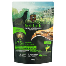 Сухий корм для дорослих собак усіх порід Ambrosia Mediterranean Dog Adult Fresh Lamb з свіжим ягням 100 г 1305630