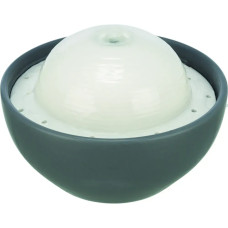 Поїлка-фонтан для собак та котів Trixie Vital Dome керамічний сіро-білий 1,5 л 20х10х20 см TX-24448