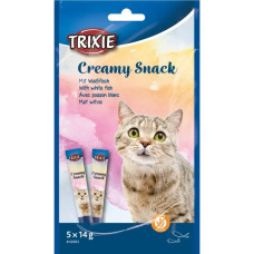 Рідкі ласощі для котів Trixie Creamy Snacks з білою рибою 14 г TX-42683