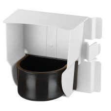 Годівниця для папуг та птахів Ferplast Brava 4 білий 16,5x9,5x14 см 84527711-whi
