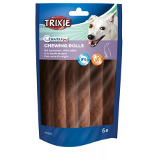 Ласощі для собак Trixie Denta Fun Rabbit Rolls з кроликом 12 см 70 г 6 шт TX-31338