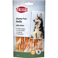 Ласощі для собак Trixie Denta Fun Chicken Rolls з куркою 12 см 70 г 6 шт TX-31325