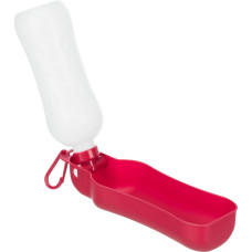 Поїлка розкладна дорожня з мискою Trixie Bottle with Bowl червона 500 мл TX-2461