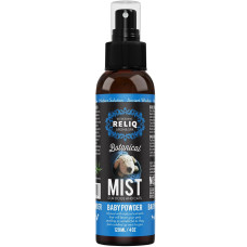 Спрей-одеколон для догляду та зволоження вовни собак і котів Reliq Botanical Mist Baby Powder з ароматом дитячої присипки 120 мл M120--BPD