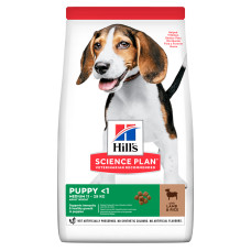 Сухий корм для цуценят середніх порід Hill's Puppy Medium Lamb & Rice з ягням та рисом 14 кг 604353