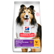 Сухий корм для собак середніх порід Hill's Science Plan Sensitive Stomach & Skin Chicken із куркою 14 кг 604385