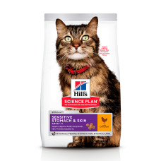 Сухий корм для котів Hill's Science Plan Sensitive Stomach & Skin Chicken з куркою 7 кг 604069