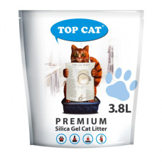 Наповнювач для котячого туалету Top Cat Premium силікагелевий 3.8 л 480095
