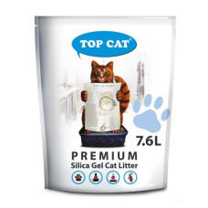 Наповнювач для котячого туалету Top Cat Premium силікагелевий 7.6 л 480118