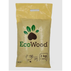 Наполнитель для туалета для домашних животных EcoWood древесный 3 кг E-800559