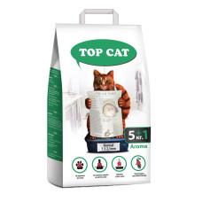 Наповнювач для котячого туалету Top Cat Normal бентонітовий з ароматом лаванди 1.5-2.5 мм 5+1 кг 0026