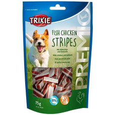 Ласощі для собак Trixie Fish Chicken Stripes з куркою та лососем 75 г TX-31534