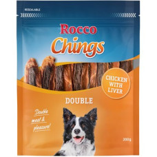 Ласощі для собак Rocco Chings для собак з куркою та печінкою 200 г 006799 ЦІНА ЗА 1 КГ