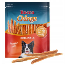 Ласощі для собак Rocco Chings куряча грудка смужками 250 г 047209 ЦІНА ЗА 1 КГ