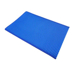 Коврик под кошачий туалет синий 67х60х1 см 7159