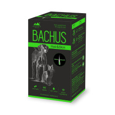 Витамины для собак и котов Bachus Hair&Skin для шерсти и кожи ЦЕНА ЗА 1 ТАБЛЕТКУ