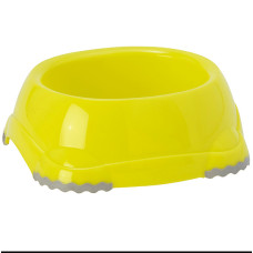 Миска для собак и котов Moderna Smarty пластиковая лимонная 12 см 315 мл 002103