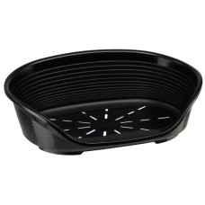 Пластиковый лежак для собак и котов Ferplast Siesta Deluxe 2 черный 49х36х17.5 см 70202936
