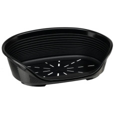 Пластиковый лежак для собак и котов Ferplast Siesta Deluxe 4 черный 61.5х45х21.5 см 70204936
