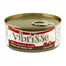 Вологий корм для котів Vibrisse chicken and chicken ham курка та куряча шинка 140 г C1018362