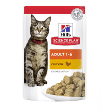 Вологий корм для котів Hill's Science Plan Adult Chicken з куркою 85 г 604001