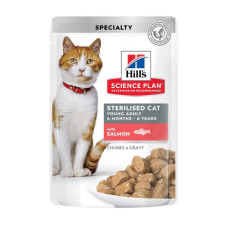Вологий корм для стерилізованих котів Hill's Sterilised Salmon з лососем 85 г 603989