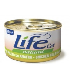 Влажный корм для котов LifeCat Сhicken fillet with duck мясо курицы и утки 85 г 422636