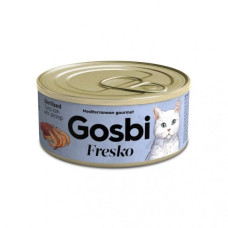 Вологий корм для стерилізованих котів Gosbi Fresko Sterilized Tuna & Shrimp тунець та креветки 70 г