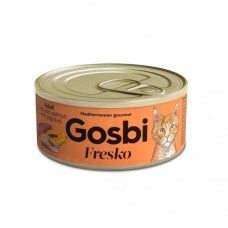 Вологий корм для котів Gosbi Fresko Tuna Salmon & Papaya тунець, лосось та папайя 70 г