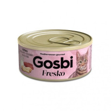 Вологий корм для кошенят Gosbi Fresko Kitten Tuna Chicken & Milk тунець, курка та молоко 70 г