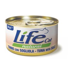 Влажный корм для котов LifeCat Tuna With Sole с тунцом и камбалой 85 г 422698