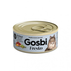 Вологий корм для стерилізованих котів Gosbi Fresco Sterilized Beef, chicken & greens яловичина, курка зелень 70 г