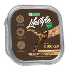 Вологий корм для котів Nature's Protection Lifestyle Sensitive Digestion Chicken з куркою 85 г