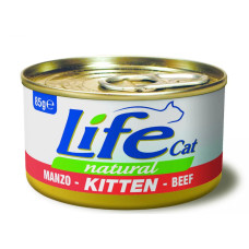 Влажный корм для котят LifeCat Kitten Beef с говядиной 85 г