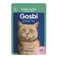 Вологий корм для стерилізованих котів Gosbi DeliCate Sterilized Iberico Loaf рулет свинний 70 г