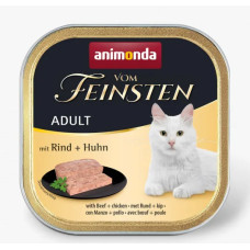 Вологий корм для котів Animonda Vom Feinsten with Beef + Chicken з яловичиною та куркою 100 г