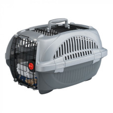 Переноска для собак та котів Ferplast Atlas Deluxe 20 сіра до 8 кг 37.4х57.6х33 см 73034899